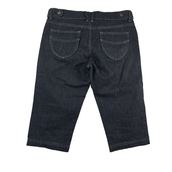 Old Navy Classic Rise Cropped Capri Jeans Women's size 8 Stretch Peddle Pusher - Picture 2 of 11